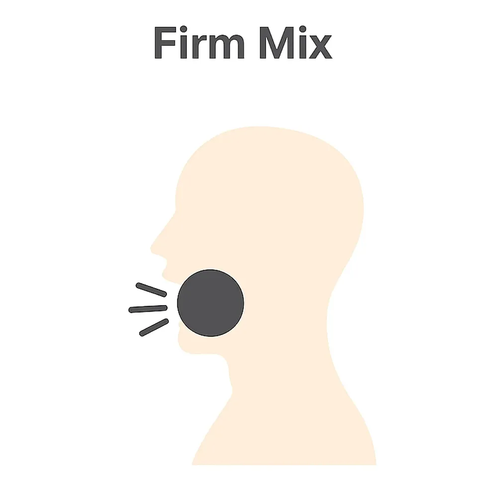 Firm Mix（芯のあるミックスボイス）のイメージ：喉がリラックスし、密度と張りのある発声